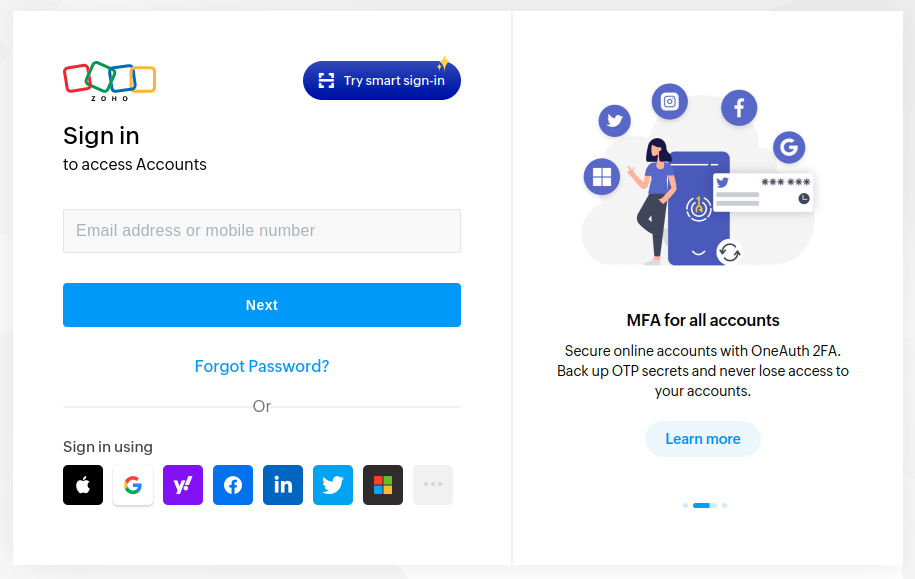 Zoho Campaigns integration step